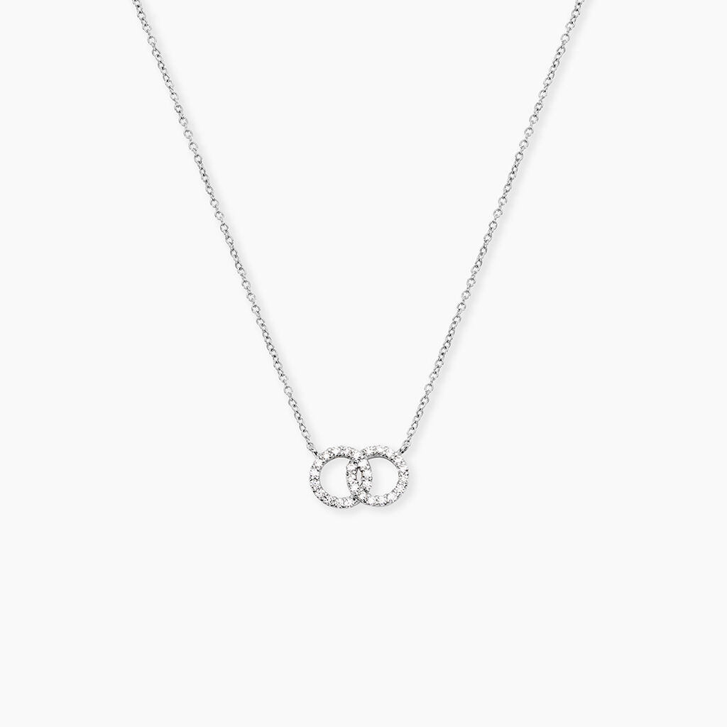 Collier Iwa Argent Blanc Oxyde De Zirconium - Nouveautés Femme | Histoire d’Or