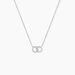 Collier Iwa Argent Blanc Oxyde De Zirconium