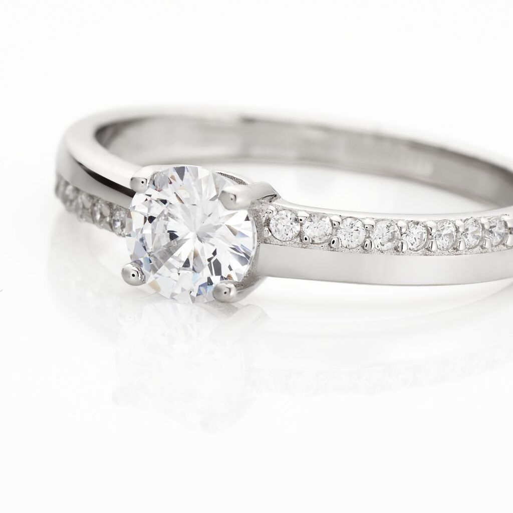 Bague Mayssara Argent Blanc Oxyde De Zirconium - Bijoux Femme | Histoire d&rsquo;Or