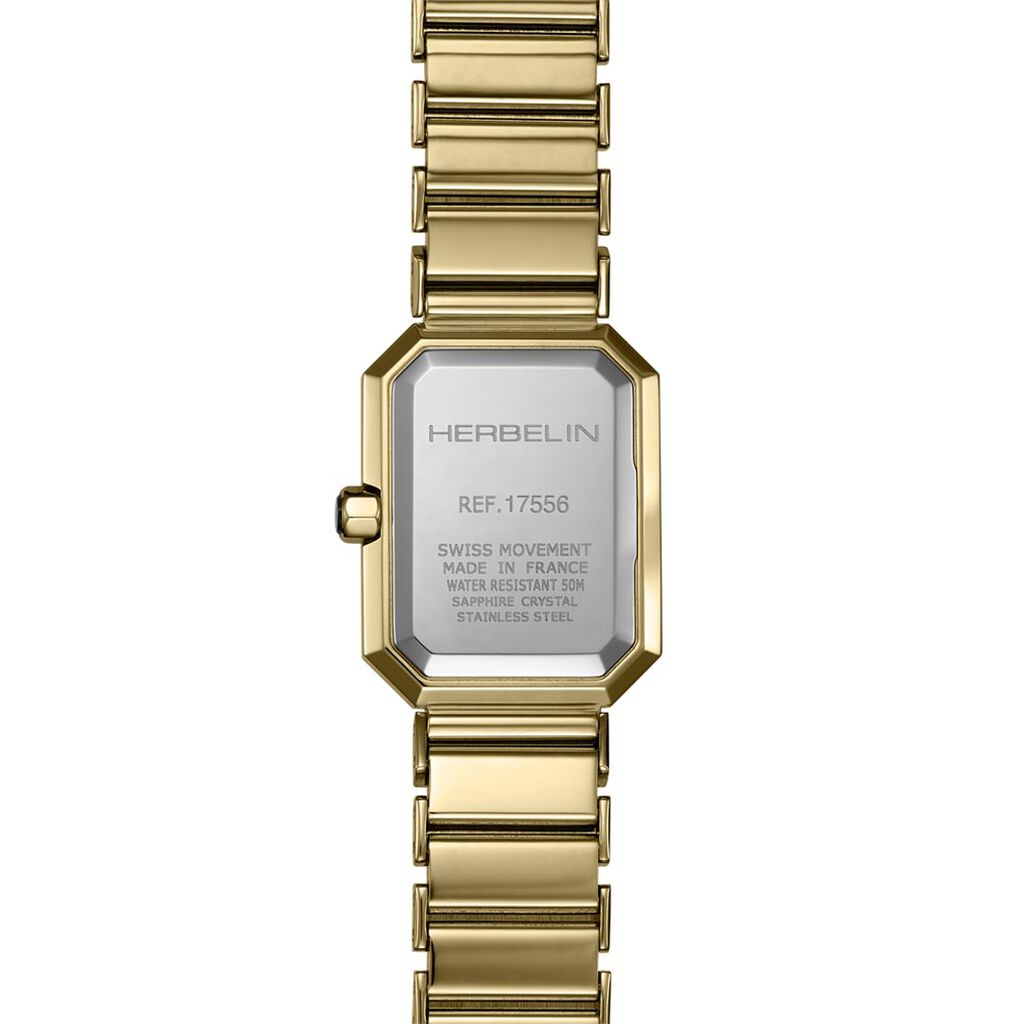 Montre Herbelin Octogone Nacre Noire - Id&eacute;es cadeaux Femme | Histoire d&rsquo;Or