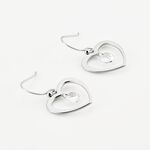 Boucles D'oreilles Pendantes Argent Blanc Armo Oxydes De Zirconium - Boucles d'oreilles fantaisie Femme | Histoire d&rsquo;Or