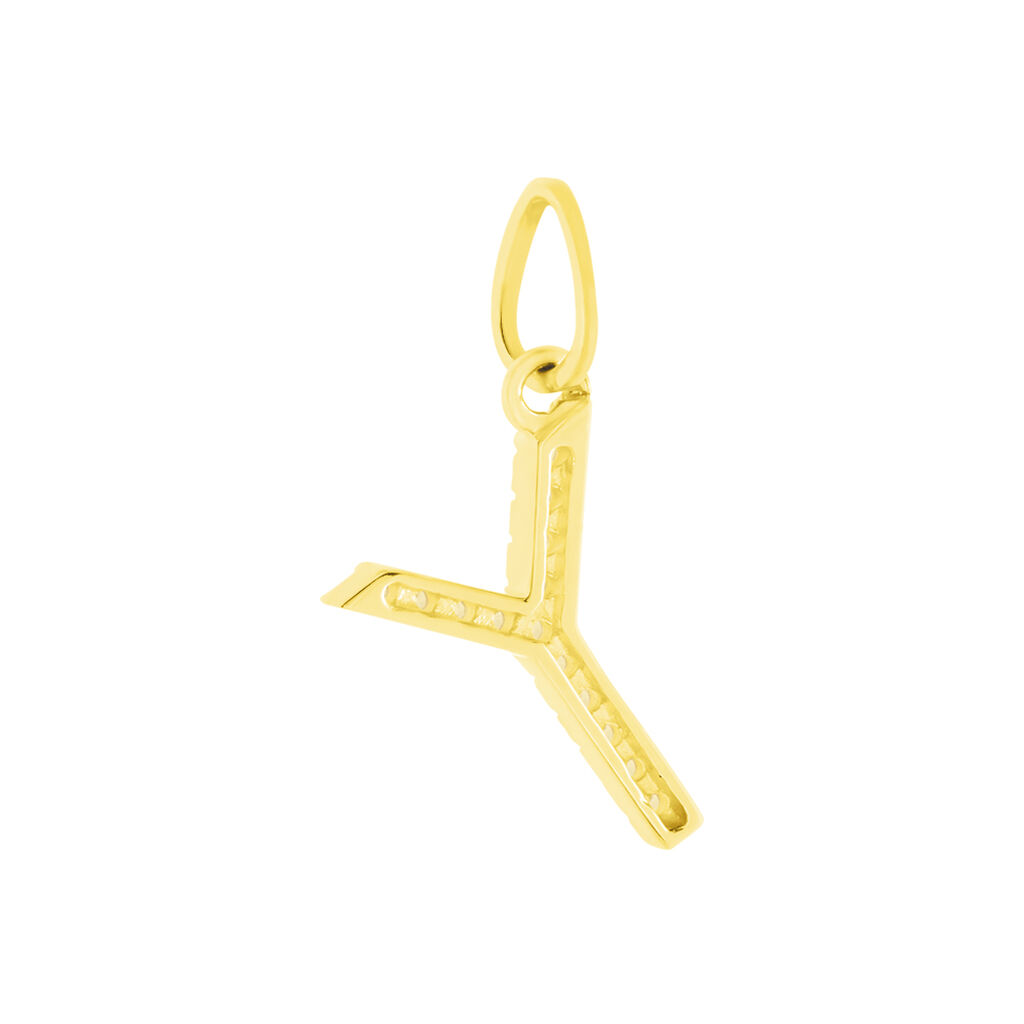 Pendentif Lettre Y Or Jaune Oxyde - Pendentifs Famille | Histoire d’Or