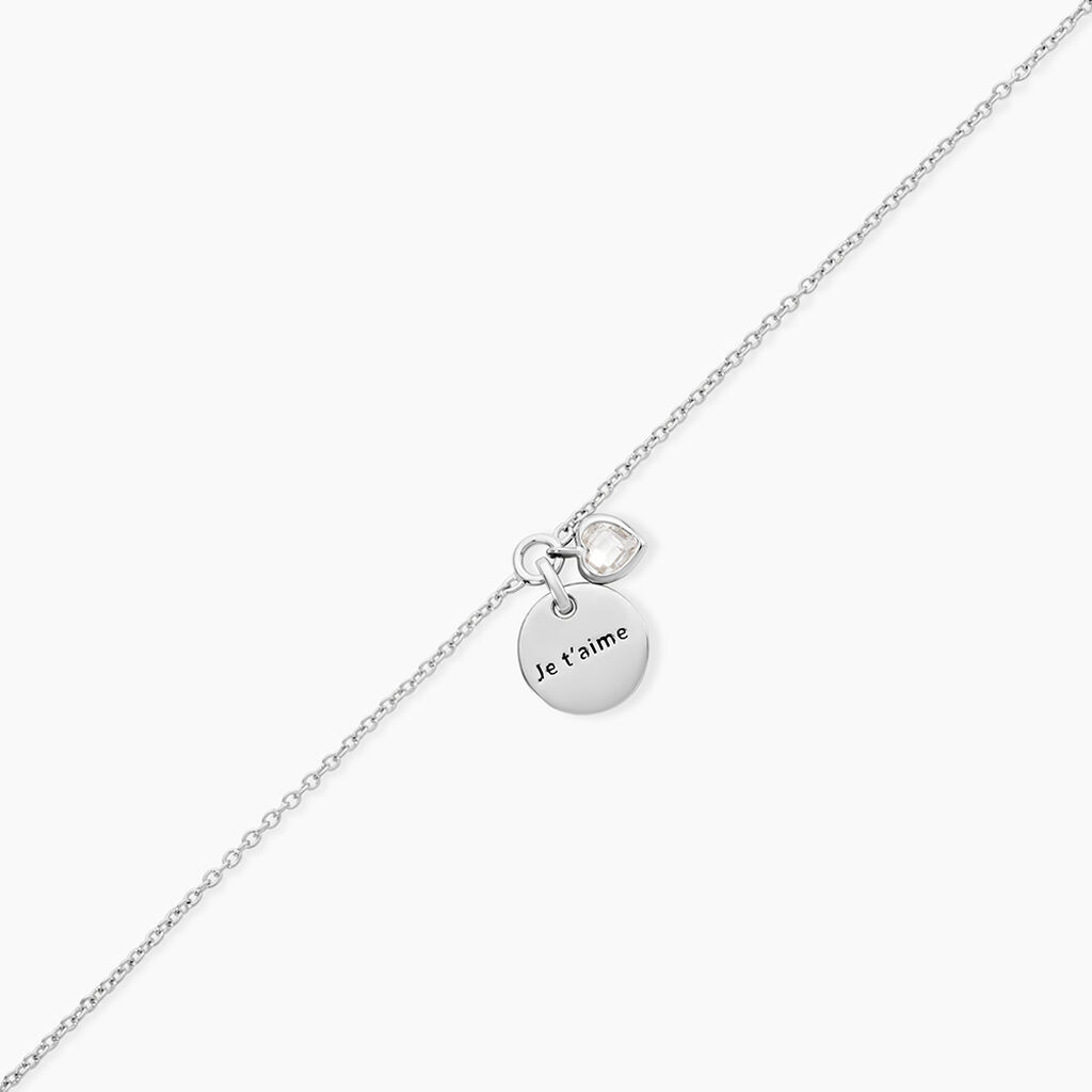 Bracelet Nikoline Argent Blanc Oxyde De Zirconium - Bracelets Femme | Histoire d&rsquo;Or
