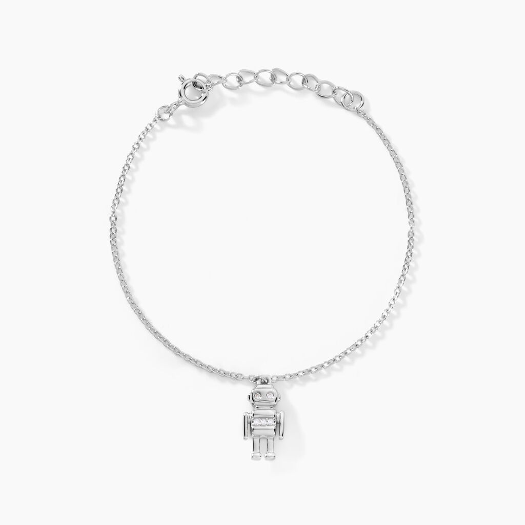 Bracelet Wallie Argent Blanc Oxyde De Zirconium - Bracelets Femme | Histoire d&rsquo;Or