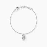 Bracelet Wallie Argent Blanc Oxyde De Zirconium - Bracelets Femme | Histoire d&rsquo;Or