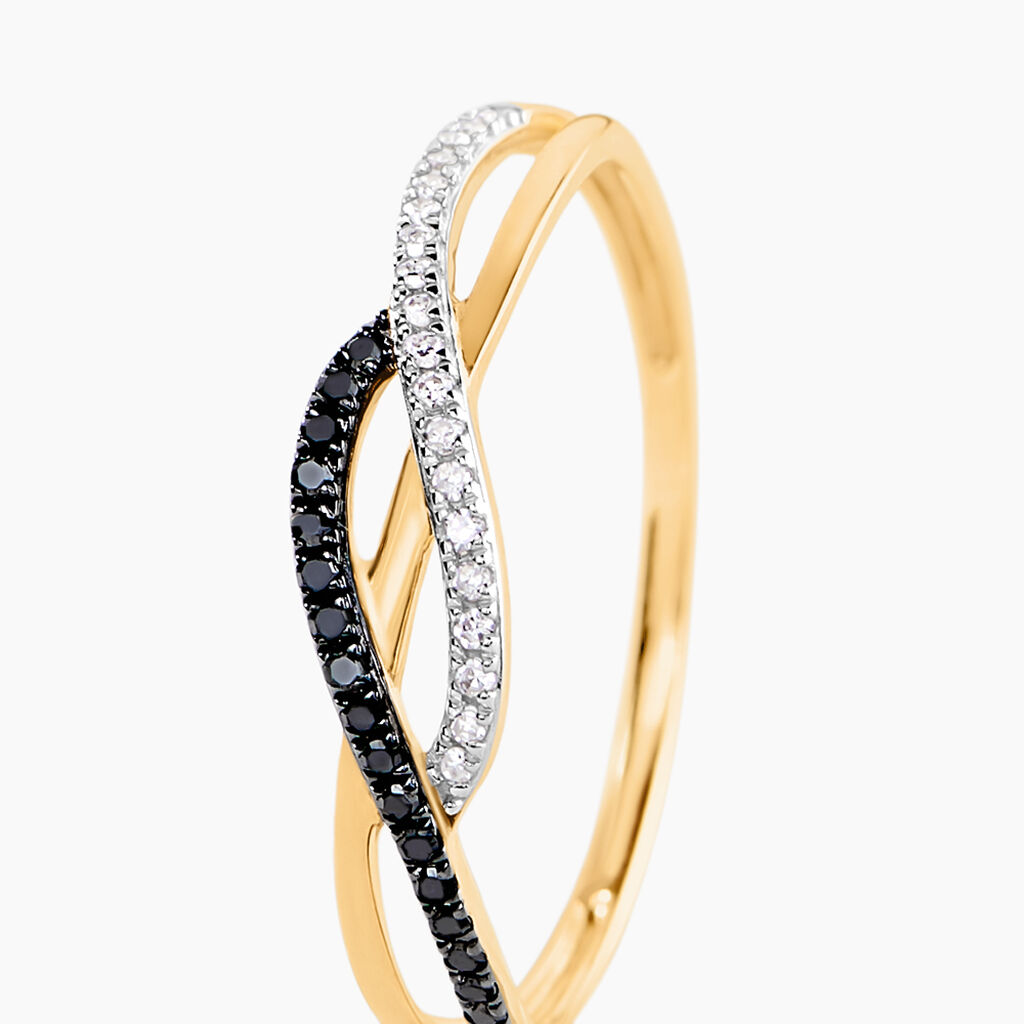 Bague Philomel Or Jaune Diamant - Bagues avec pierre Femme | Histoire d&rsquo;Or