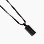 Collier Line Acier Noir - Colliers fantaisie Homme | Histoire d&rsquo;Or