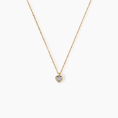 Collier Mon 1er Diamant Or Rose Diamant - Colliers Femme | Histoire d&rsquo;Or