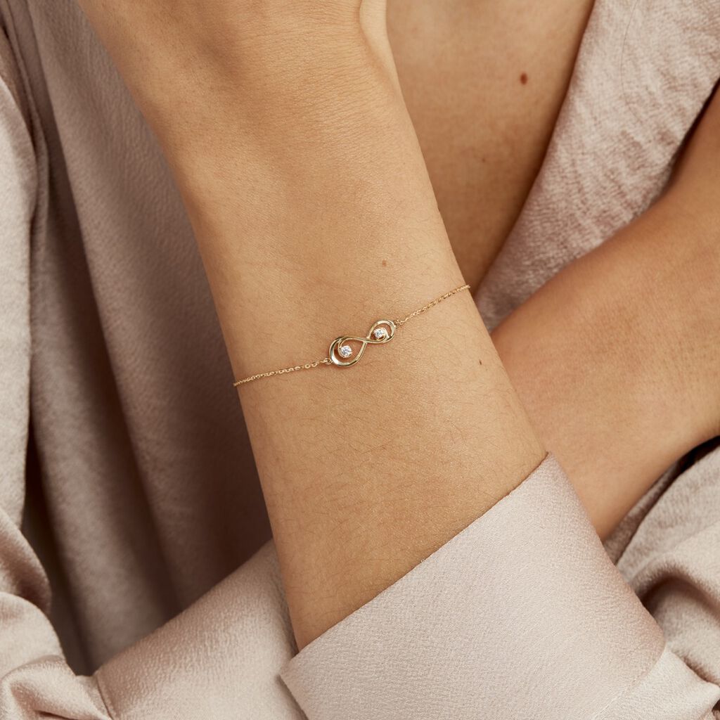 Bracelet Ademar Or Jaune Oxyde De Zirconium - Bracelets Femme | Histoire d’Or