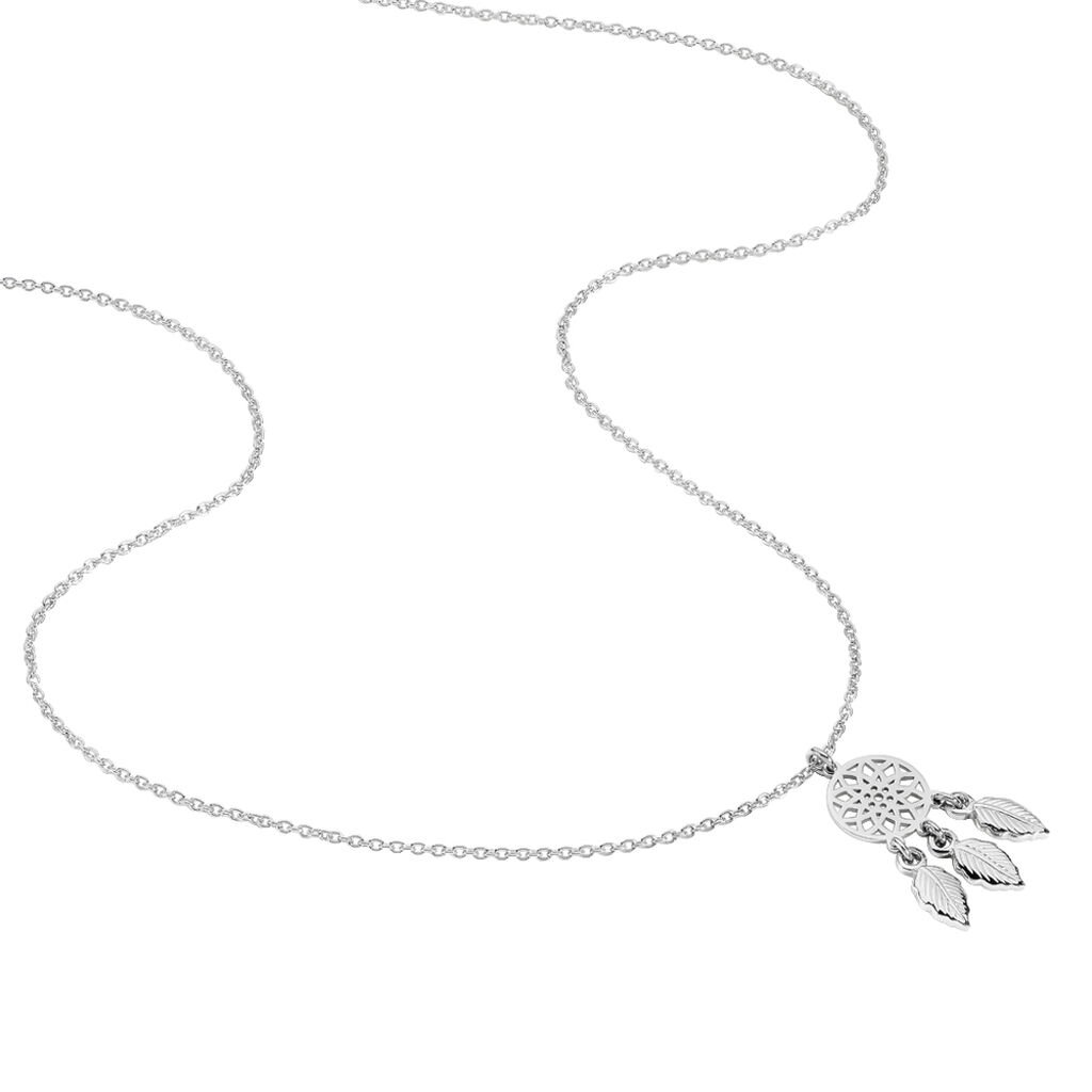 Collier Argent Blanc Ida - Ras de cou Femme | Histoire d&rsquo;Or