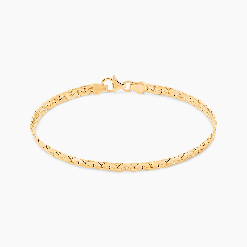 Bracelet Ivy Maille Haricot Or Jaune - Bracelets cha&icirc;ne Femme | Histoire d&rsquo;Or