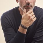 Bracelet Acier Blanc Romain - Bracelets Homme | Histoire d&rsquo;Or