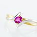 Bague Or Bicolore Rosmunda Rubis - Bagues solitaires Femme | Histoire d’Or