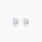 Boucles D'oreilles Puces Rio Santa Teresa Argent Blanc Oxyde Zirconium - Boucles d'oreilles fantaisie Femme | Histoire d&rsquo;Or