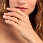 Bague Aselya Argent Rose Oxyde De Zirconium - Bagues solitaires Femme | Histoire d&rsquo;Or