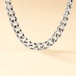 Collier Daniel Acier Blanc - Colliers fantaisie Homme | Histoire d&rsquo;Or