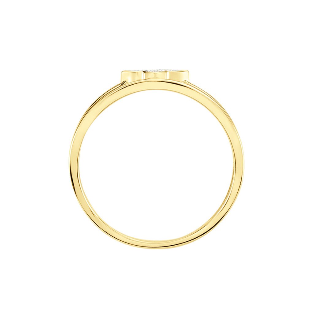 Bague Delicatesse Or Jaune Diamant - Bagues avec pierre Femme | Histoire d&rsquo;Or