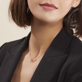 Collier Kim Argent Rose - Colliers fantaisie Femme | Histoire d’Or