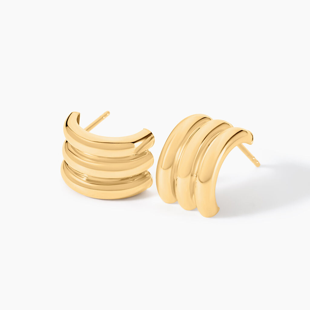 Cr&eacute;oles Gintaras Or Jaune - Boucles d'oreilles cr&eacute;oles Femme | Histoire d&rsquo;Or
