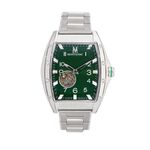 Montre Montignac Tonneau Automatique Vert - Montres Homme | Histoire d&rsquo;Or