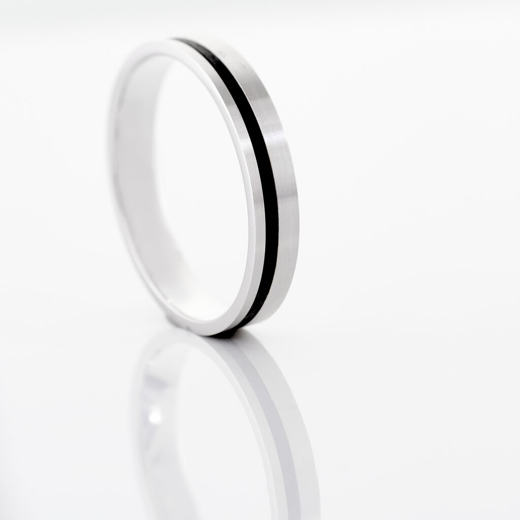 Alliance Telio Ruban Plat Or Blanc - Alliances Homme | Histoire d’Or