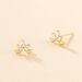 Boucles D'oreilles Puces Maralyn Or Jaune Oxyde De Zirconium - Clous d'oreilles Femme | Histoire d’Or