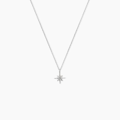 Collier Lysianne Argent Blanc Oxyde De Zirconium - Colliers fantaisie Femme | Histoire d&rsquo;Or