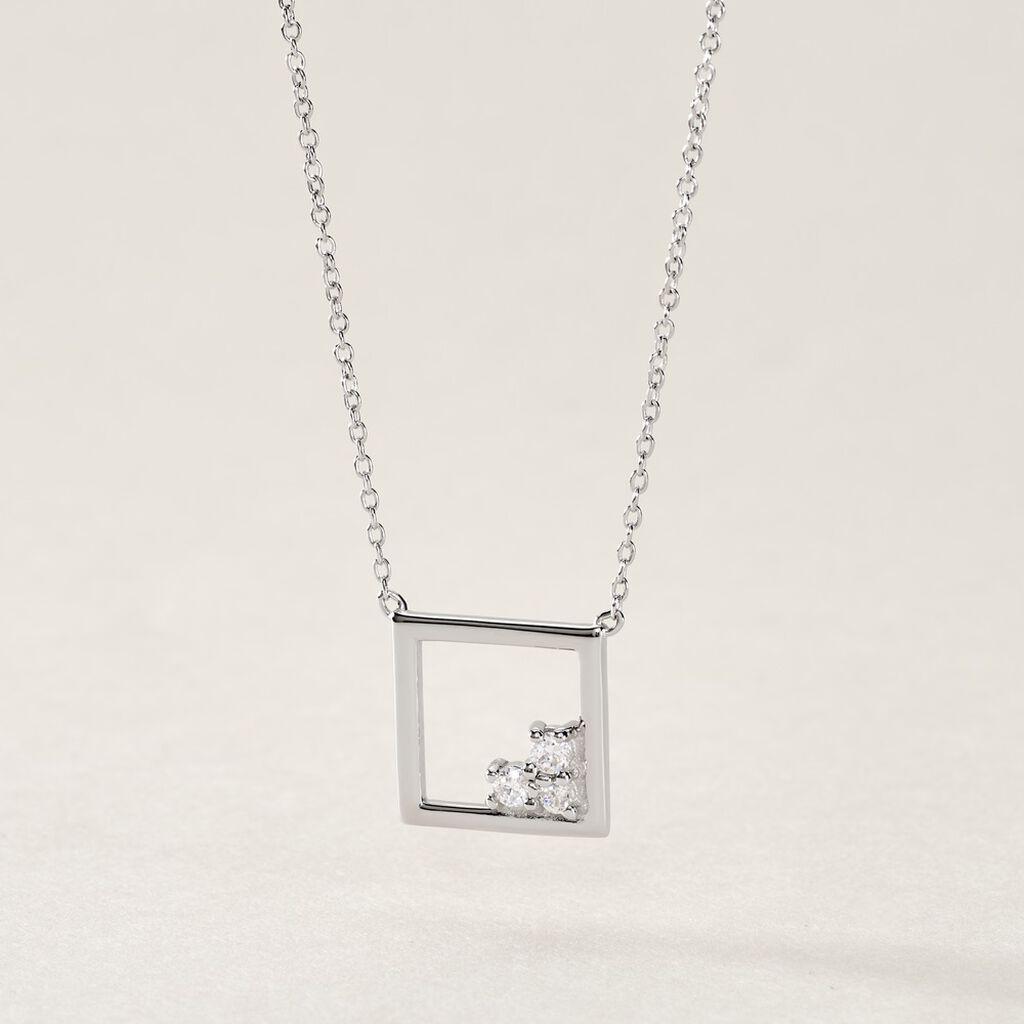 Collier Argent Mettild Oxydes De Zirconium - Colliers fantaisie Femme | Histoire d&rsquo;Or