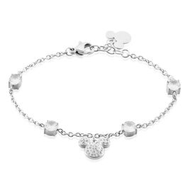 Bracelet Disney Acier Blanc Oxyde - Bracelets fantaisie Femme | Histoire d’Or