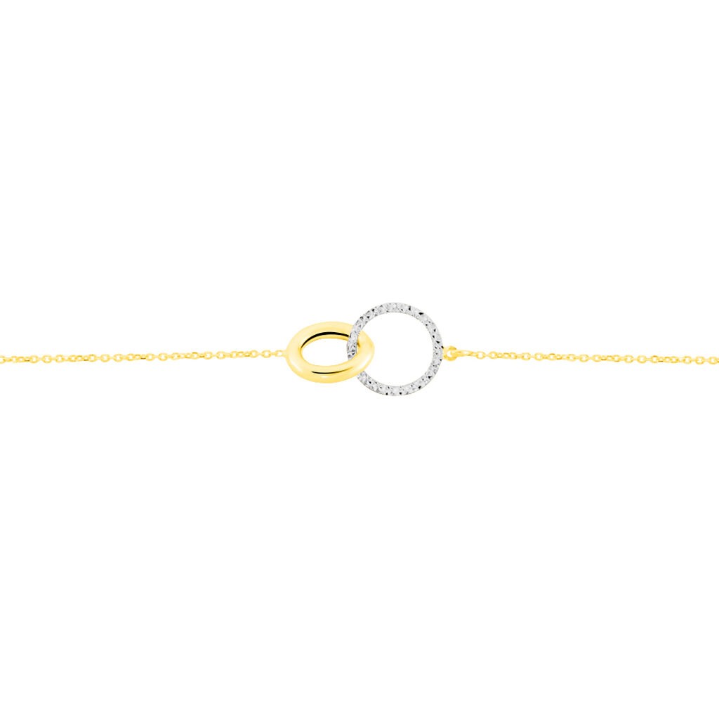 Bracelet Or Bicolore Gontrania - Bracelets Femme | Histoire d&rsquo;Or