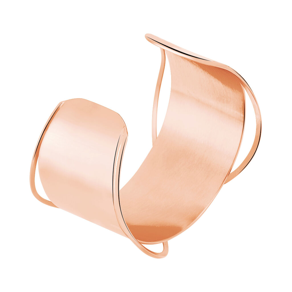 Bracelet Jonc Acier Rose - Bracelets joncs Femme | Histoire d’Or
