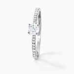 Bague Solitaire Hemera Or Blanc Diamant - Bagues solitaires Femme | Histoire d&rsquo;Or
