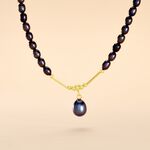 Collier Poire Or Jaune Perle De Culture - Ras de cou Femme | Histoire d&rsquo;Or