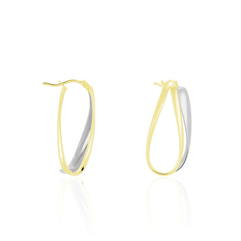 Créoles Ayliz Or Bicolore - Boucles d'oreilles créoles Femme | Histoire d’Or