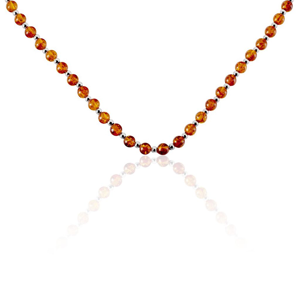 Collier Costin Argent Ambre - Colliers Femme | Histoire d’Or
