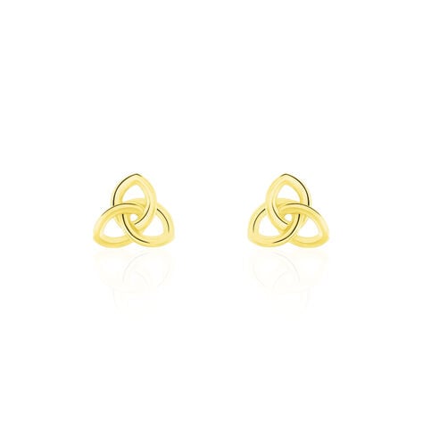Boucles D'oreilles Puces Philine Fleur Or Jaune - Clous d'oreilles Femme | Histoire d’Or