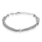 Bracelet Cefora Argent Blanc - Bracelets Femme | Histoire d&rsquo;Or