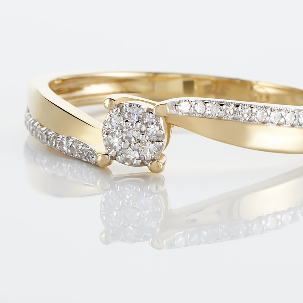 Bague Callysta Or Jaune Diamant - Bagues avec pierre Femme | Histoire d’Or