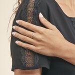 Bague Eister Or Jaune Oxyde De Zirconium - Bagues avec pierre Femme | Histoire d&rsquo;Or