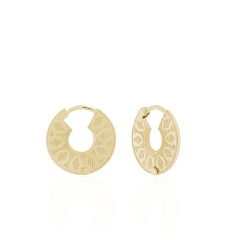 Creoles Swein Plaqué Or - Boucles d'oreilles créoles Femme | Histoire d’Or