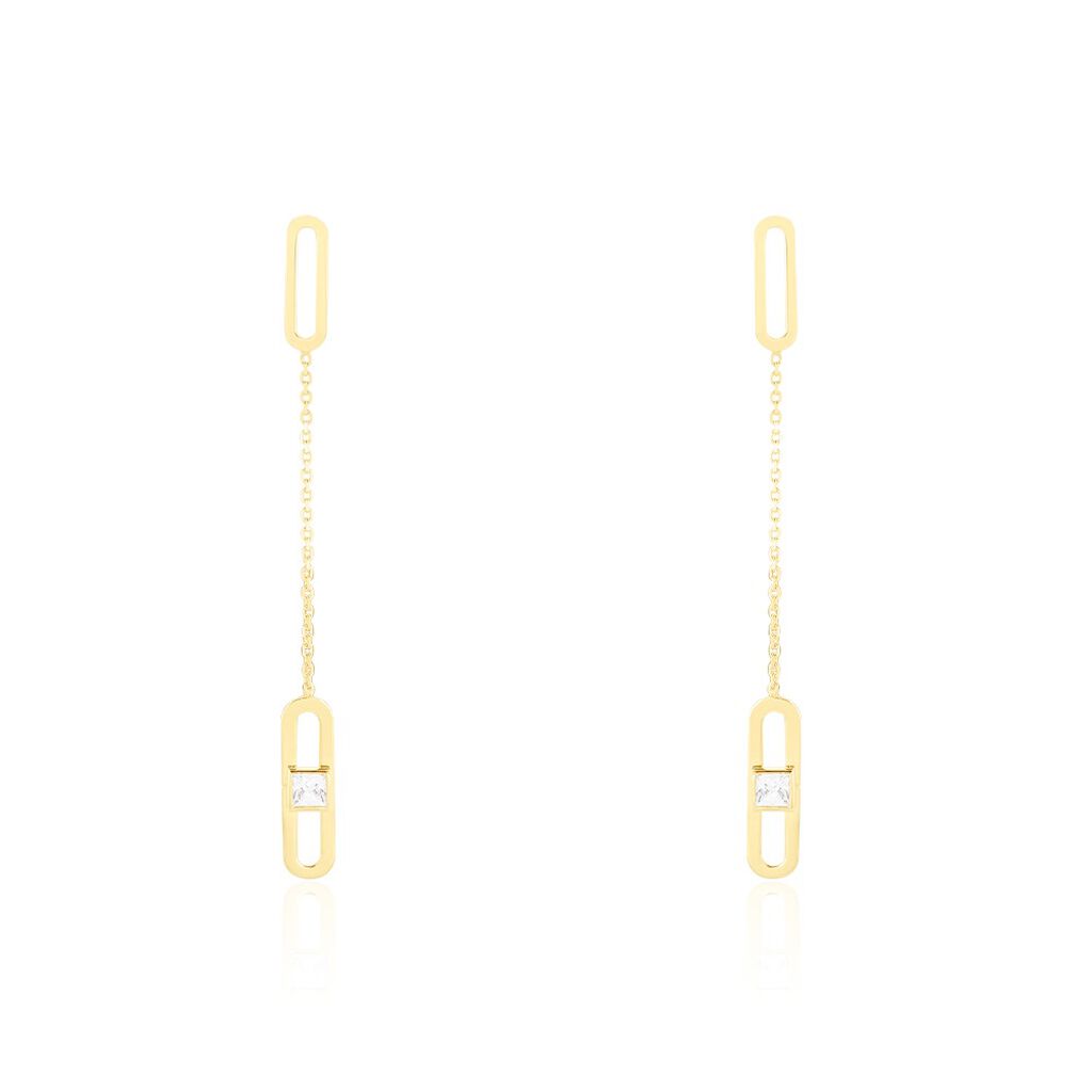 Boucles D'oreilles Pendantes Minimalist Chic Or Jaune Oxyde - Boucles d'oreilles pendantes Femme | Histoire d’Or