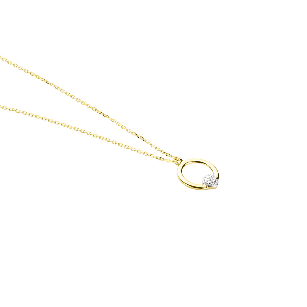 Collier Gisa Jaune Diamant Blanc - Colliers Femme | Histoire d’Or