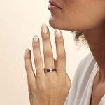 Bague Acier Blanc Lucas - Bagues fantaisie Femme | Histoire d&rsquo;Or