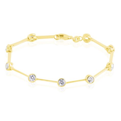 Bracelet Plaque Or Kaelig Oxydes De Zirconium - Bracelets Femme | Histoire d’Or