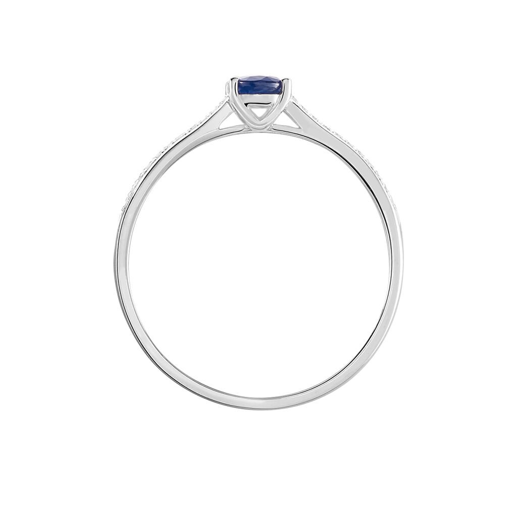 Bague Crista Or Blanc Saphir Et Diamant - Bagues solitaires Femme | Histoire d&rsquo;Or
