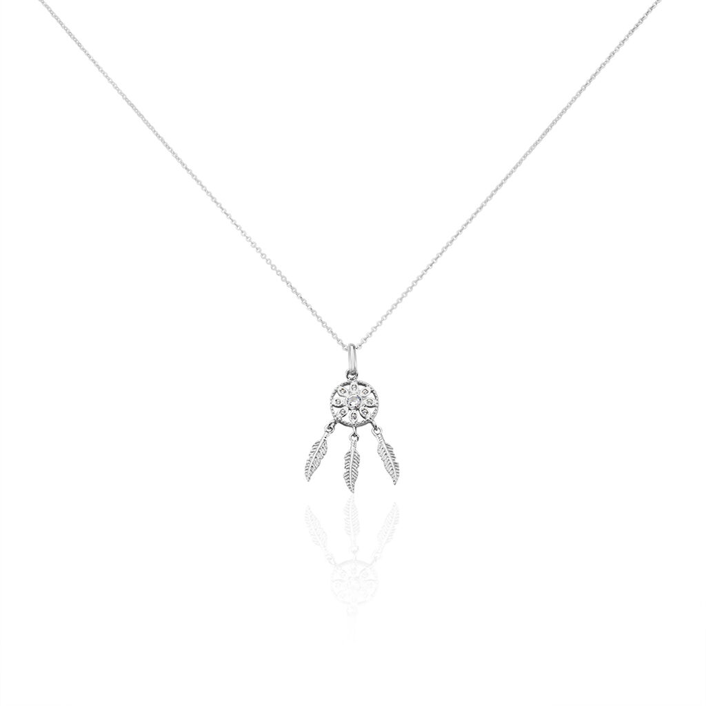 Collier Ioannina Argent Blanc Oxyde De Zirconium - Colliers fantaisie Femme | Histoire d&rsquo;Or