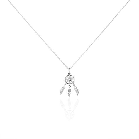 Collier Ioannina Argent Blanc Oxyde De Zirconium - Colliers fantaisie Femme | Histoire d&rsquo;Or