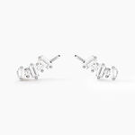 Bijoux D'oreilles Zachary Or Blanc Diamant Synth&eacute;tique - Ear cuffs Femme | Histoire d&rsquo;Or