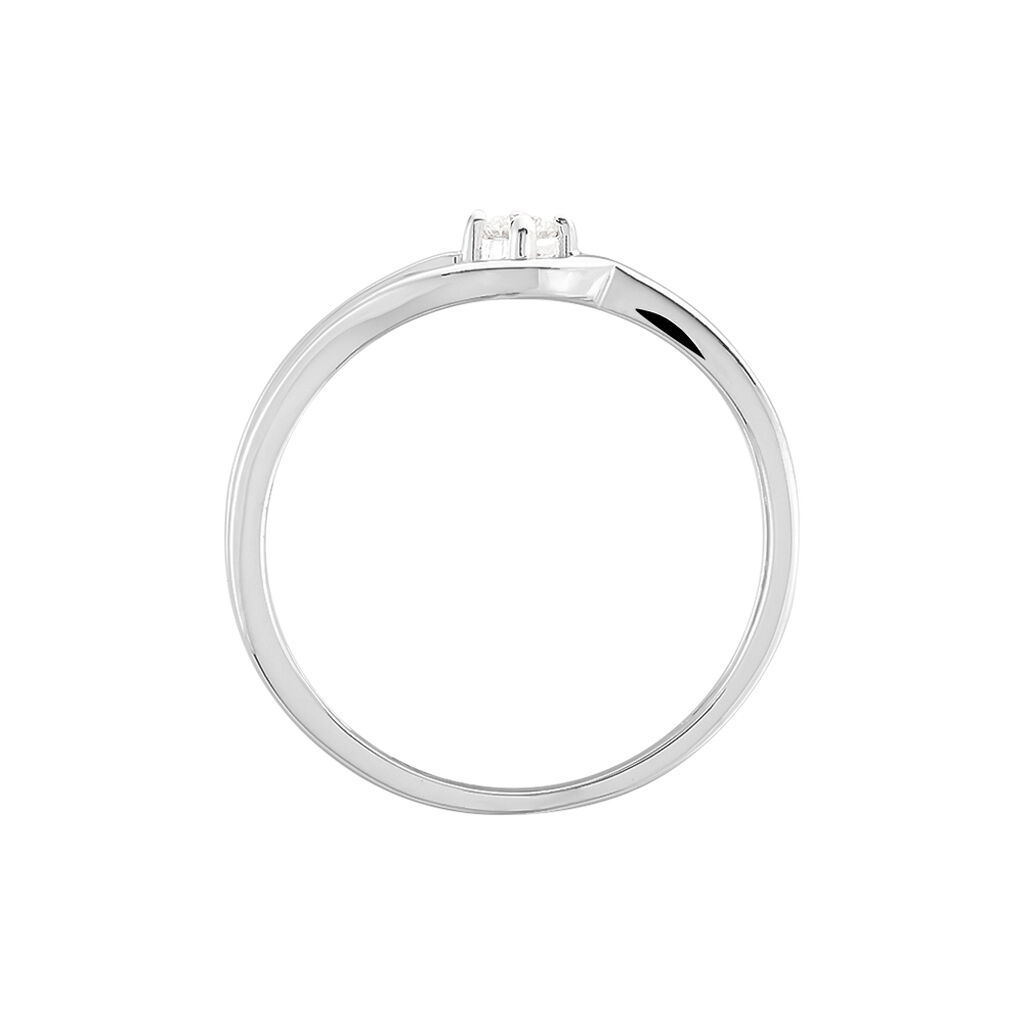 Bague Onenn Or Blanc Diamant - Bagues solitaires Femme | Histoire d’Or