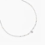 Collier Perlissima Argent Blanc Oxyde Et Perle De Culture - Colliers Femme | Histoire d&rsquo;Or